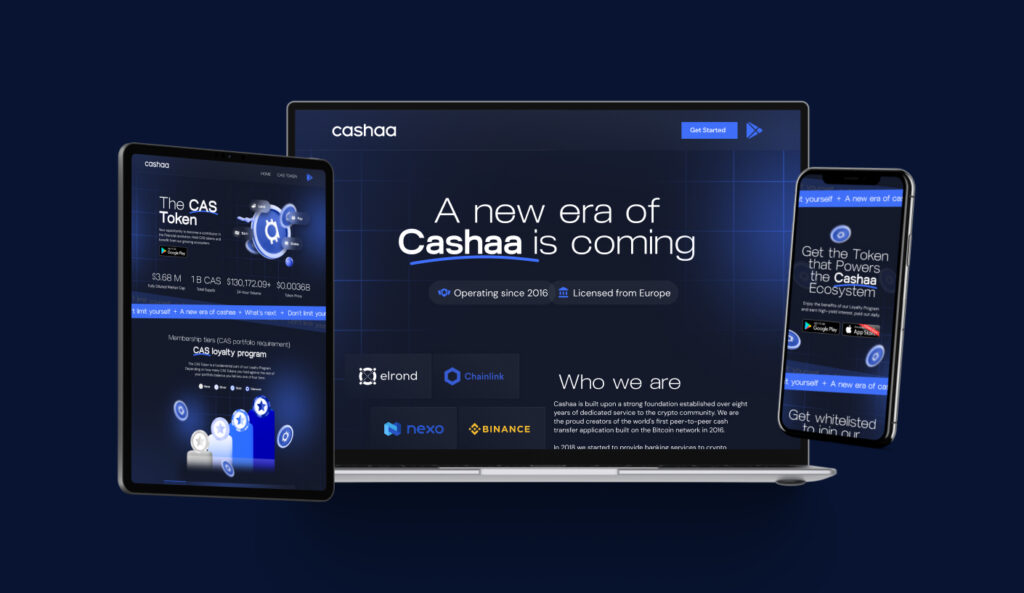 Cashaa Website